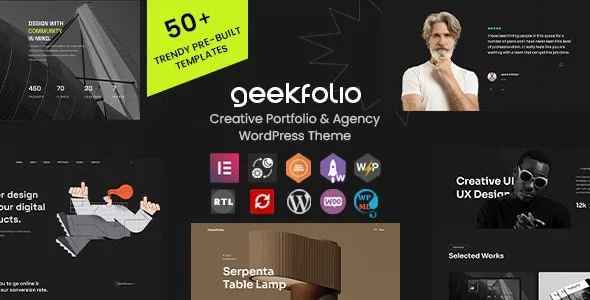 Geekfolio - Elementor Creative Portfolio & Agency WordPress Theme