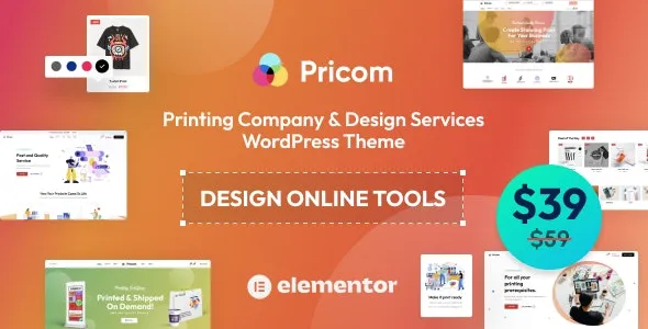 Pricom - Printing Company & Design Services WordPress theme