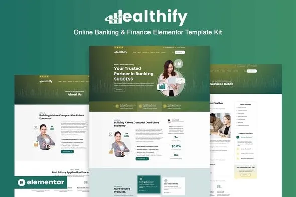Wealthify – Online Banking & Finance Elementor Pro Template Kit
