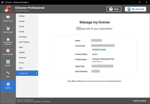 CCleaner Professional