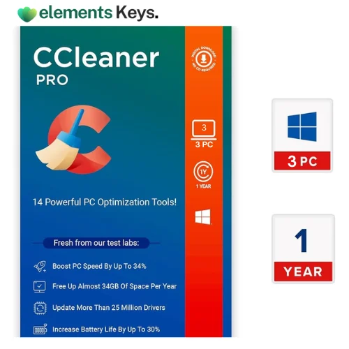 CCleaner Professional 3 PC for 1 Year