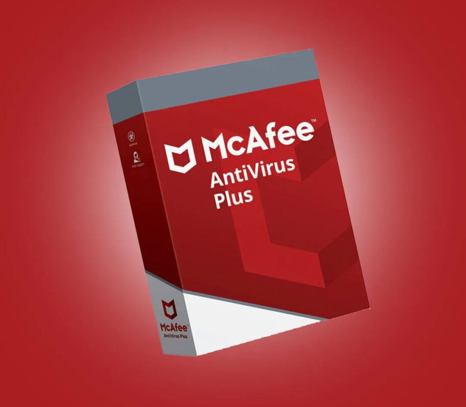 McAfee Antivirus Plus Bind Key Unlimited/10 Devices 1 Year Panel