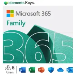 Office 365 Family 5 PC/Mac 6TB Cloud Storage 6 Month Bind key 6 User Account