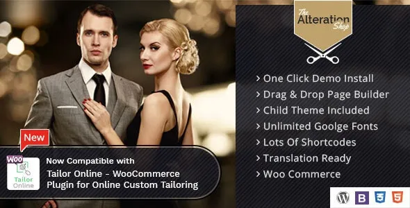 Alteration Shop - WordPress WooCommerce Theme for Tailors