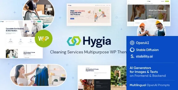 Hygia - Cleaning Services WordPress Theme