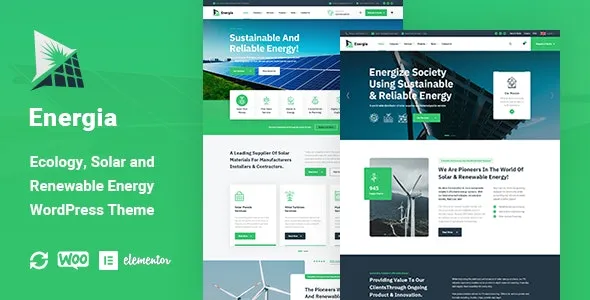 Energia - Renewable Energy WordPress Theme