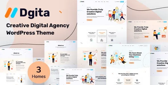 Dgita - Creative Digital Agency WordPress Theme
