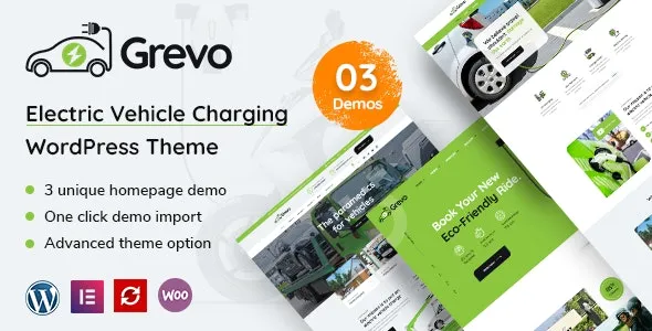 Grevo - Electric Vehicle Charging WordPress Theme
