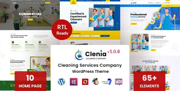 Clenia - Cleaning Services WordPress Theme