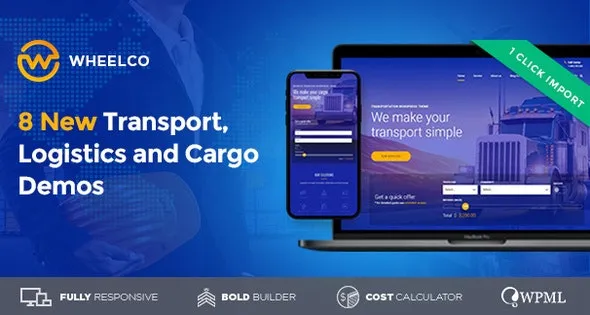 Wheelco - Cargo, Transport & Logistics WordPress Theme