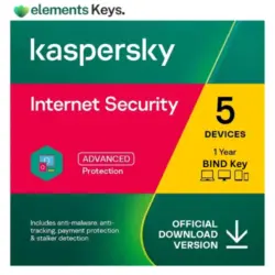 Kaspersky Internet Security Bind Key 5 Device 1 Year