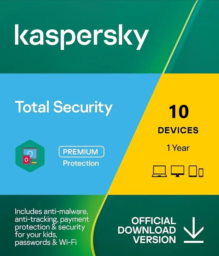 Kaspersky Total Security for 10 Device | 1 Year Subscription