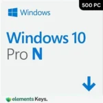 Windows 10 Pro N License key For 500 PC