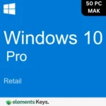 Windows 10 Pro Retail MAK Key 50 PC – Lifetime Validity