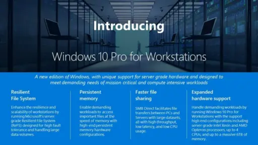 Windows 10 Pro Workstation