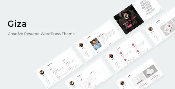 Giza - Creative Resume WordPress Theme