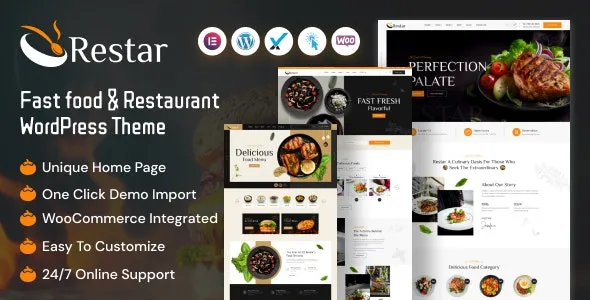 Restar - Fast Food & Restaurant WordPress Theme