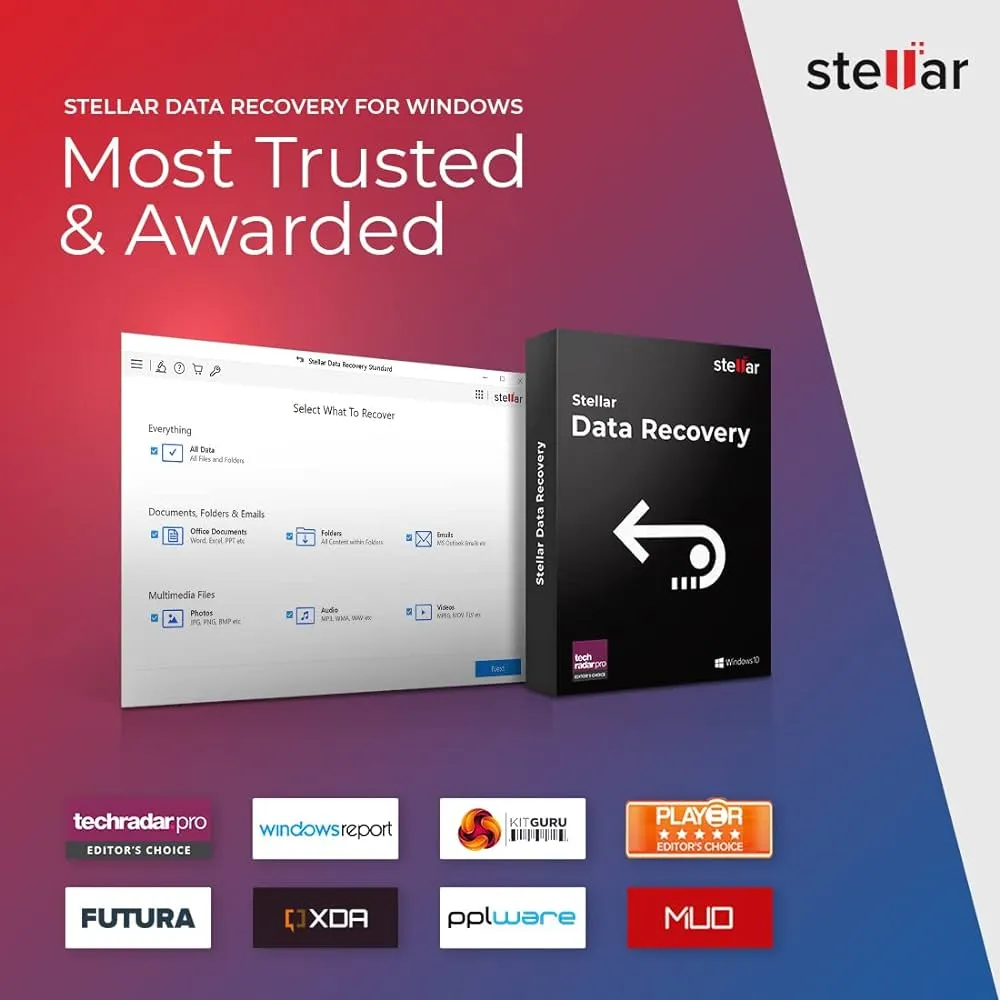 Stellar Data Recovery Standard For Windows/MAC 1 Device - 1 Year