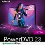 Cyberlink PowerDVD 23 Lifetime – Award Winning Blu ray & 8K Media Player for Windows