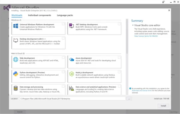 Visual Studio Enterprise 2017