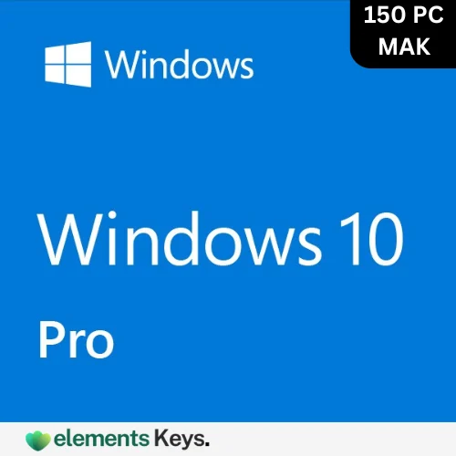 Windows 10 Pro MAK Key 150 PC – Lifetime Validity