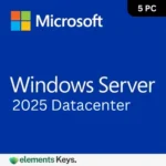 Windows Server 2025 Datacenter for 5 PC
