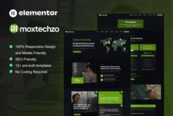 MoxTechzo - Tech Company & IT Service Elementor Template Kit