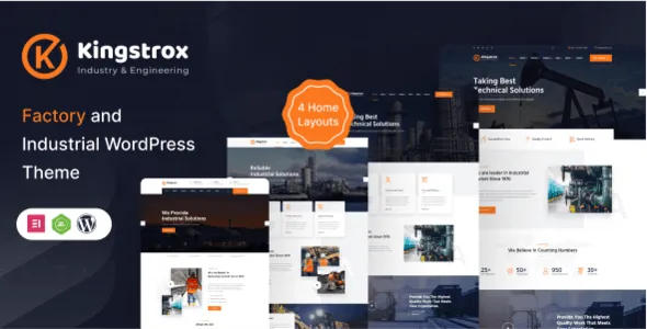Kingstrox - Factory and Industrial Business WordPress Theme