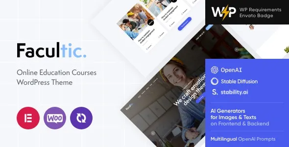 Facultic - Online Education Courses WordPress Theme