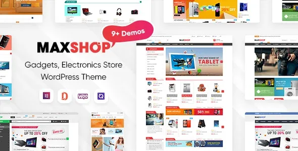 MaxShop - Electronics Store Elementor WooCommerce WordPress Theme (9+ Homepages, 2+ Mobile Layouts)