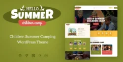 Hello Summer | Children Camp WordPress Theme