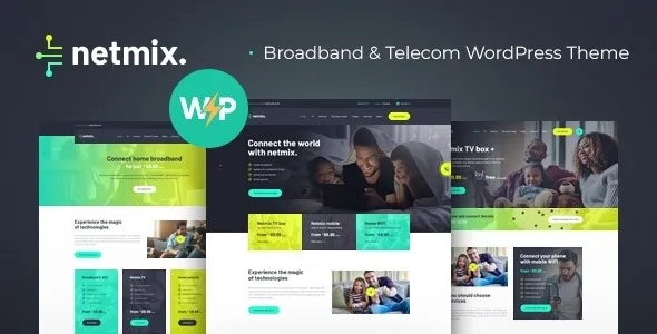 Netmix | Broadband & Telecom Internet Provider WordPress Theme