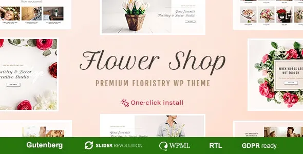 Flower Shop - Decoration Store and Floristic WordPress Theme