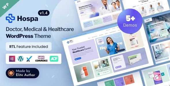 Hospa - Medical Clinic & Hospital Elementor WordPress Theme