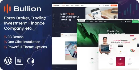 Bullion - Forex Broker & Trading WordPress Theme