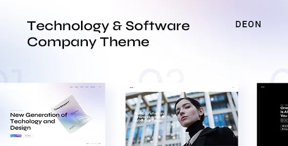 Deon - Technology and Software Company Theme