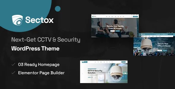 Sectox - CCTV & Security WordPress Theme