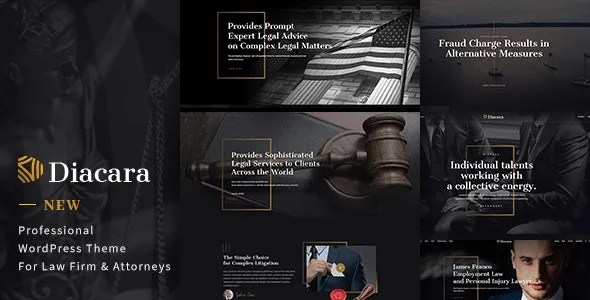 Diacara – WordPress Theme For Law Firm & Attorneys