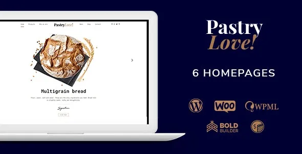 Pastry Love - Bakery & Cake Shop WordPress Theme