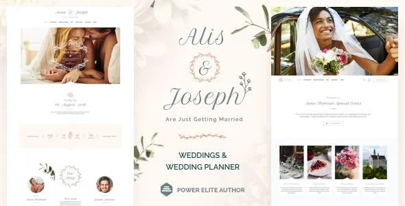 Alis - Wedding Planner WordPress Theme