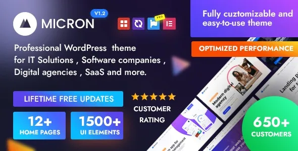 Micron - Technology IT Solutions & Software WordPress Theme