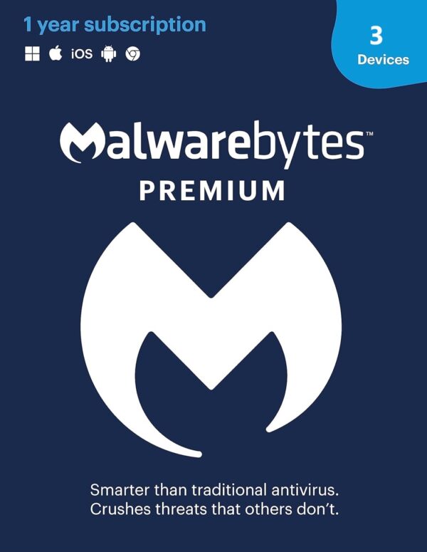 Malwarebytes Premium 3 Device | 1 Year