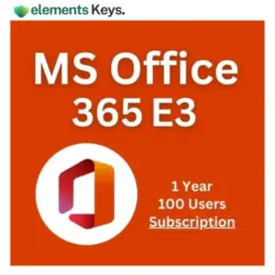 MS Office 365 E3 100 Users | 1 Year