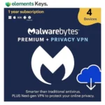 Malwarebytes Plus Premium Security + Privacy VPN + Browser Guard - 4 Device | 1 Year