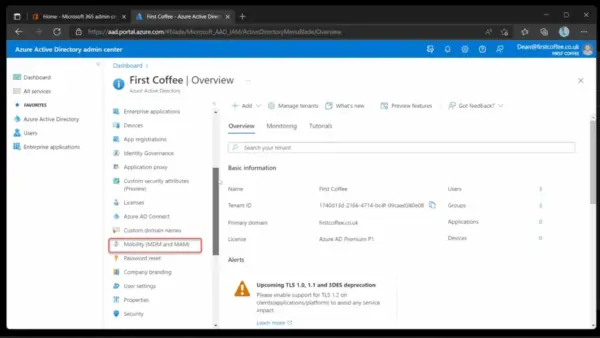 Office 365 Business Premium Admin Panel
