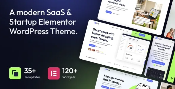 Suzly - SaaS & Startup Elementor WordPress Theme