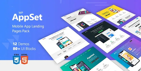 Appset - App Landing Page WordPress Responsive Theme in Marketing Blog & Digital Portfolio Showcase