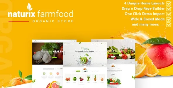 Naturix - Organic Store Woocommerce Theme with Drag n Drop Page Builder