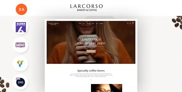 Larcorso - Coffee Shop WooCommerce Theme