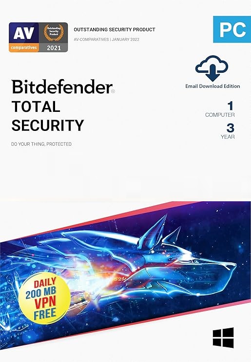 Bitdefender Total Security 1 Device - 3 Year